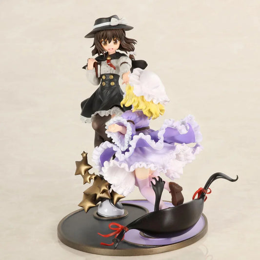 Touhou Project Hifuu Club Renko Usami and Maribel Hearn figure with flowing outfits, gold-colored stars, and red ribbon details on a shared base.