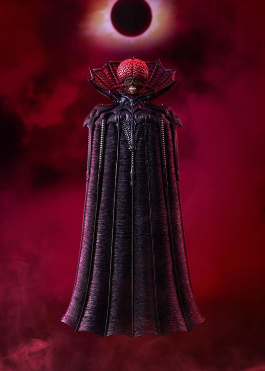 Berserk POP UP PARADE SP Void Figure with exposed brain, skeletal face, dark robe, dramatic collar, and sinister God Hand design