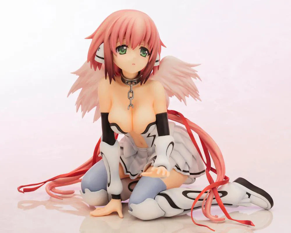 Heaven's Lost Property Final The Movie Eternally My Master Ikaros 1/6 Scale Figure featuring Ikaros seated with pink hair, angel wings, ribbon details, and character-inspired outfit.