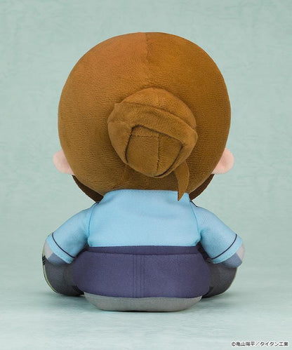 MILKY☆SUBWAY THE GALACTIC LIMITED EXPRESS Ryoko plushie wearing a blue uniform with a tie and badge.