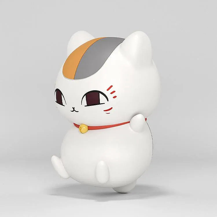 Nyanko Sensei Huggy Good Smile figure with a white body, colorful head markings, red collar, and golden bell.