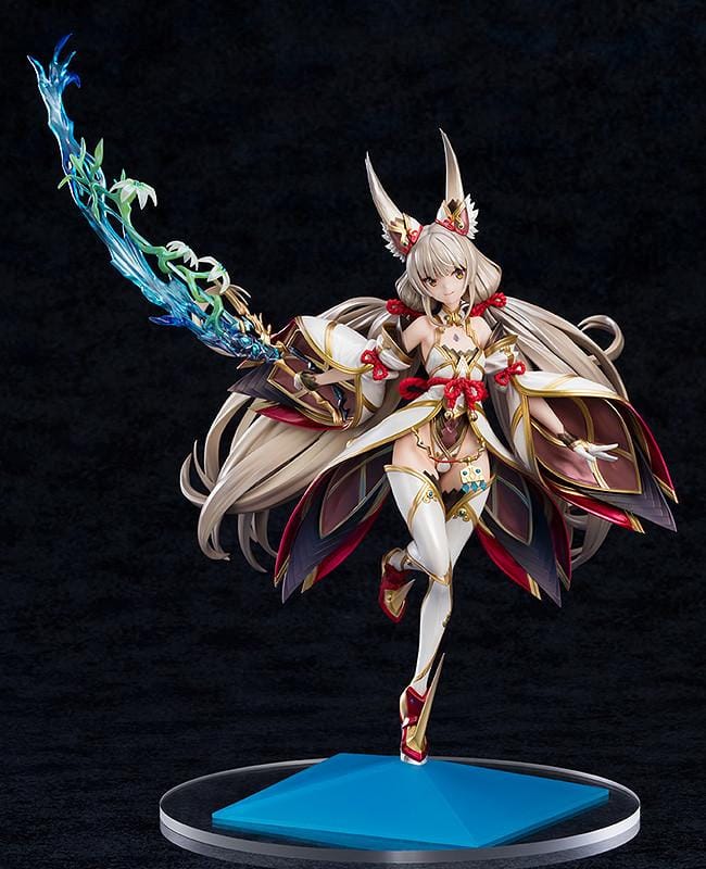 Xenoblade Chronicles 2 Nia 1/7 scale figure in her awakened form with an ornate outfit and detailed blue sword.