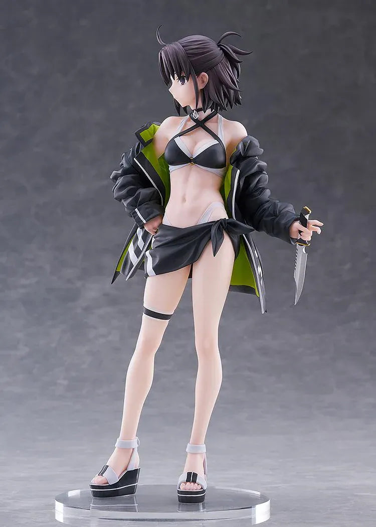 Fate Grand Order Moon Cancer Jade Rabbit 1/7 scale figure with swimsuit-inspired outfit and dagger accessory