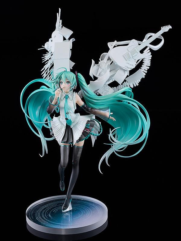 Hatsune Miku Happy 16th Birthday Version 1/7 scale anime figure with flowing teal hair and musical themed base