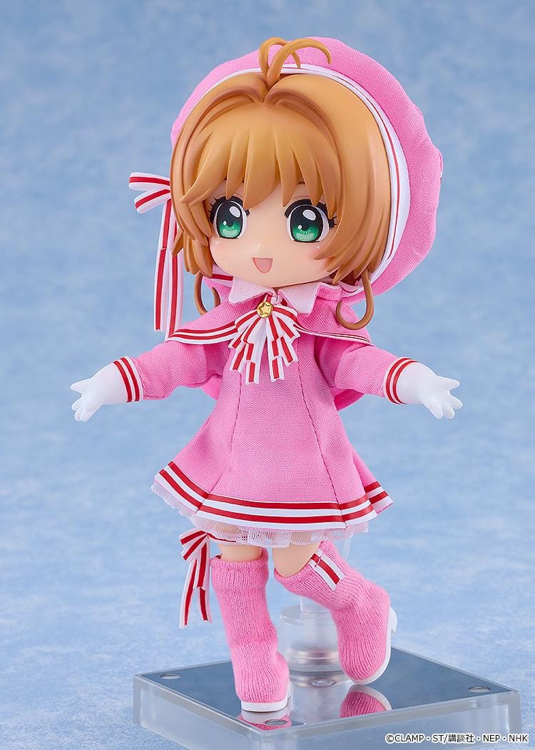 Cardcaptor Sakura Clear Card Nendoroid Doll Sakura Kinomoto Costume Version wearing a pink outfit