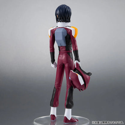 Mobile Suit Gundam SEED Freedom Lucrea Light Athrun Zala Pilot Suit Ver. Figure featuring Athrun with dark blue hair, pilot suit, white gloves, and standing display pose.