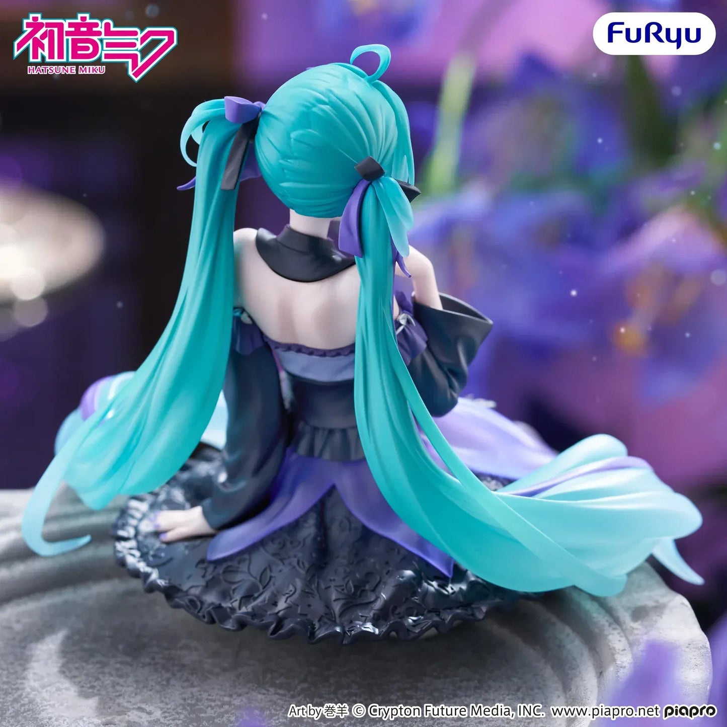 Hatsune Miku Flower Fairy Bellflower noodle stopper figure FuRyu anime collectible sitting pose