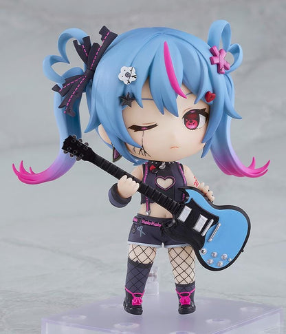 Hatsune Miku DecoMiku Darkness Nendoroid figure with blue twin tails and punk-inspired outfit