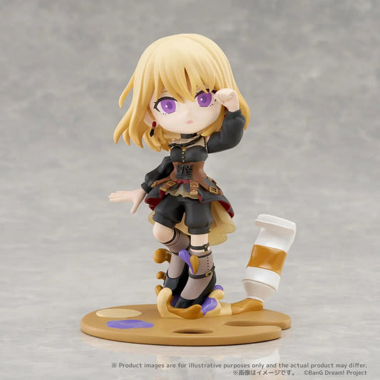 BanG Dream PalVerse Pale Ave Mujica Doloris chibi figure with blonde hair purple eyes and painter palette base