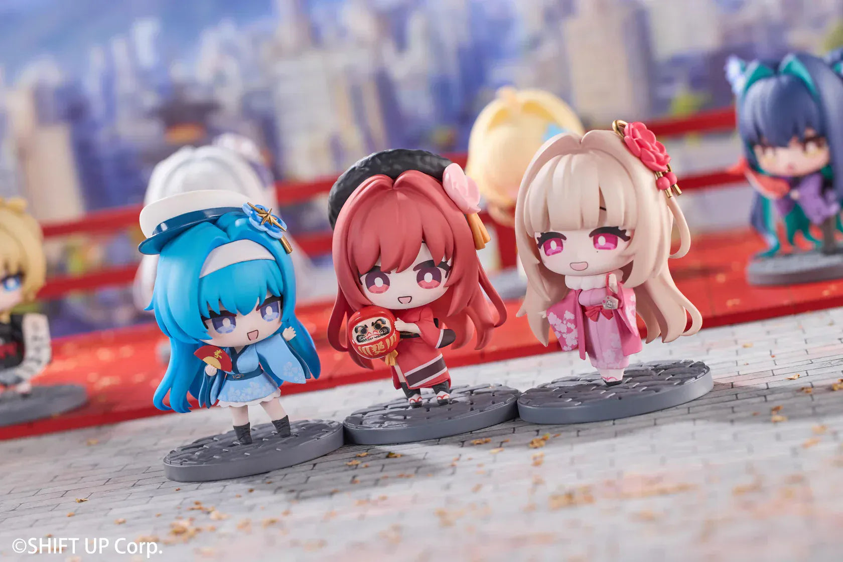 Goddess of Victory Nikke New Year Special SD figure boxed set of 8 chibi characters with display bases