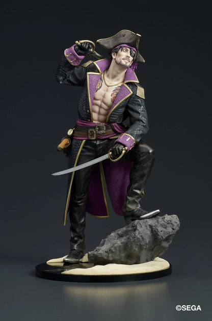 Like a Dragon Pirate Yakuza in Hawaii DIGSTA Captain Goro Majima figure wearing a detailed pirate captain outfit with cutlass