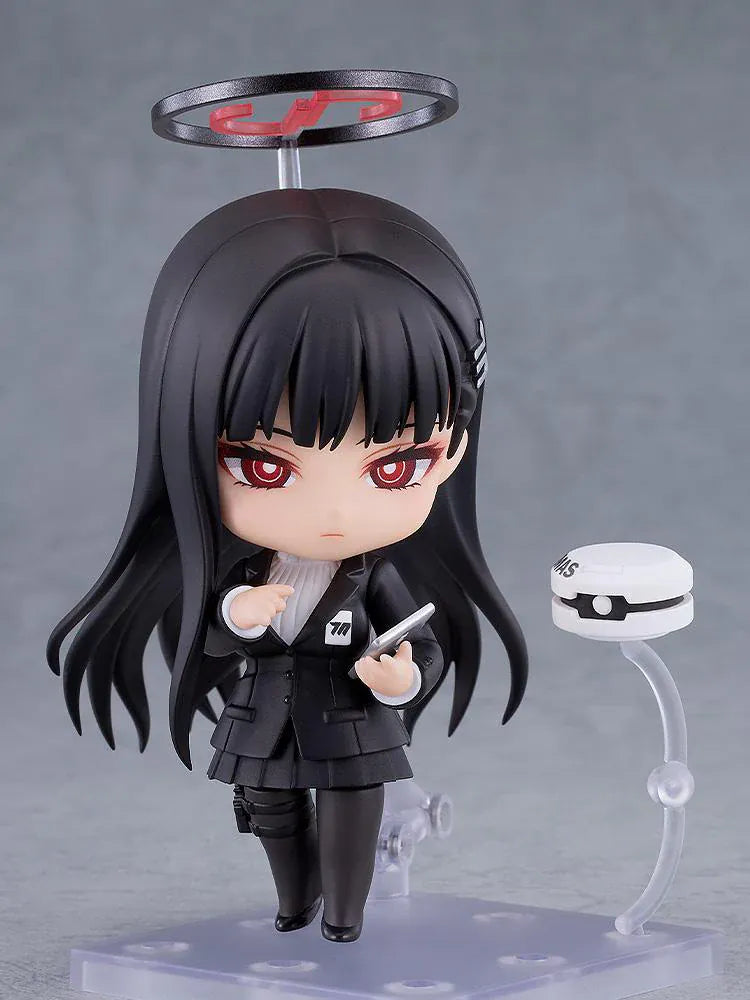 Rio Tsukatsuki Nendoroid Blue Archive figure with black outfit and halo accessory