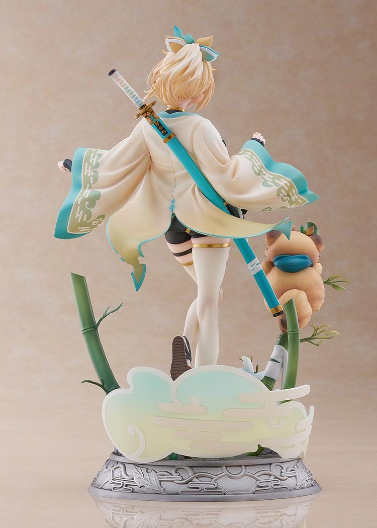 Hololive Production Iroha Kazama 1/7 scale figure standing on bamboo-themed base with detailed kimono outfit.
