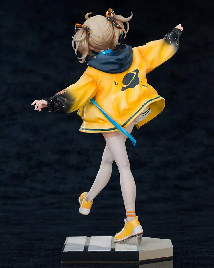 WeatherPlanet Appare Hinata 1/7 scale figure featuring Hinata in an oversized yellow jacket and dynamic balancing pose