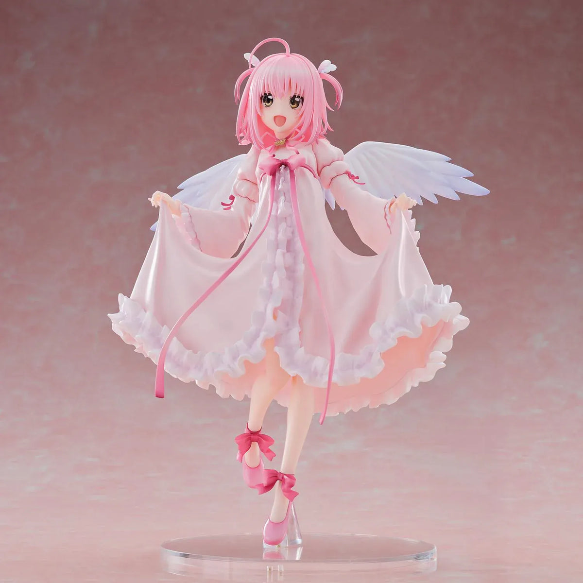 Shugo Chara Amu Hinamori Amulet Angel 1/6 scale figure wearing a flowing pink and white dress with angel wings