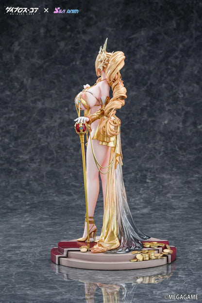Daiblos Core Lobera Hot Passion Night Ver. 1/6 Scale Figure wearing an ornate gold outfit with jeweled accessories and decorative staff