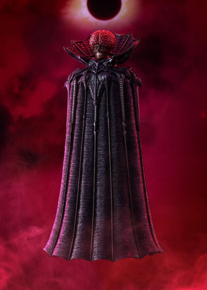 Berserk POP UP PARADE SP Void Figure with exposed brain, skeletal face, dark robe, dramatic collar, and sinister God Hand design