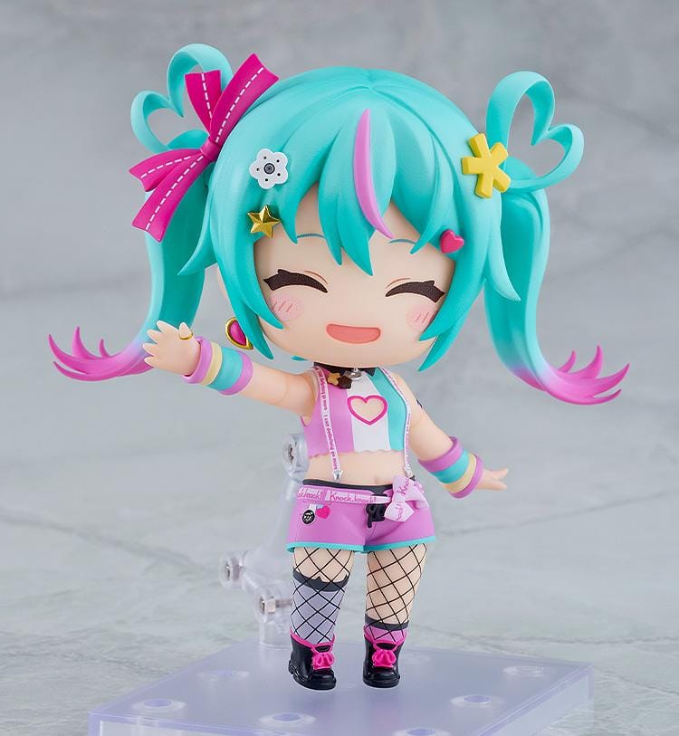 Hatsune Miku DecoMiku Lightness Nendoroid figure with pastel outfit and winking expression