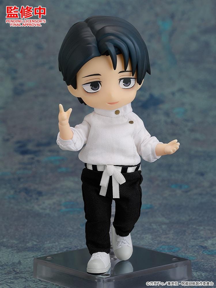 Jujutsu Kaisen Nendoroid Doll Yuta Okkotsu Execution Ver. figure wearing a white top and black pants