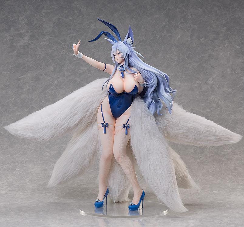 Azur Lane Shinano Visions of Fantasy 1/4 scale figure with blue bunny outfit and large flowing tails