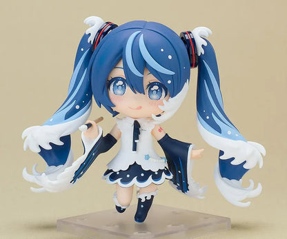 Hatsune Miku Katsushika Hokusai Collaboration Nendoroid featuring blue wave-inspired twin-tails and a white-and-navy outfit.