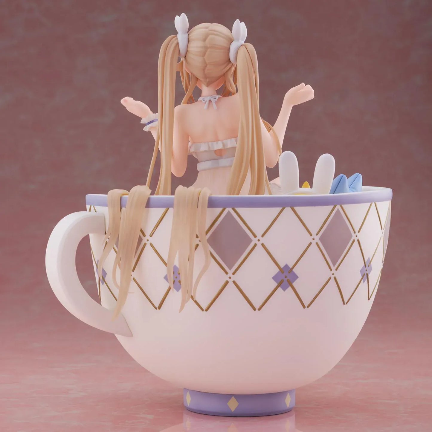 Azur Lane Anchorage Interaction Dormitory Ver. 1/7 scale figure seated in an oversized teacup chair with plush accessories