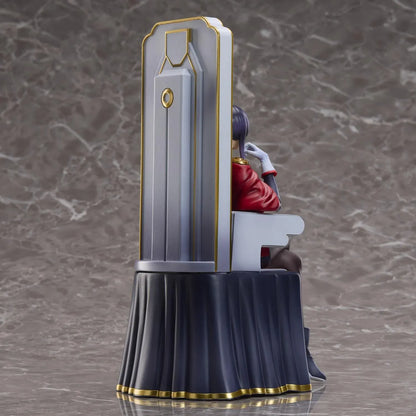 Chained Soldier Ren Yamashiro 1/6 scale figure sitting confidently on an ornate gold and white throne