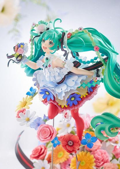 Vocaloid Character Vocal Series 01 Hatsune Miku Japan Live Tour 2025 Blooming 1/7 Scale Figure surrounded by colorful flowers