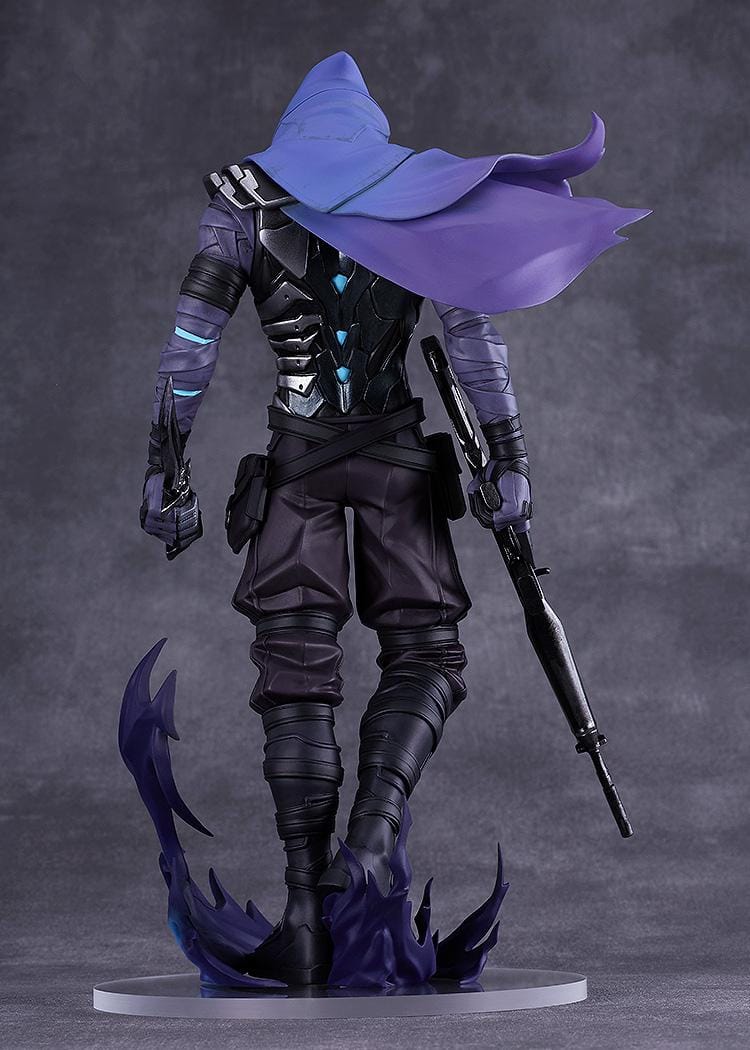 Omen Pop Up Parade SP Valorant figure with hooded armor and shadow effect base