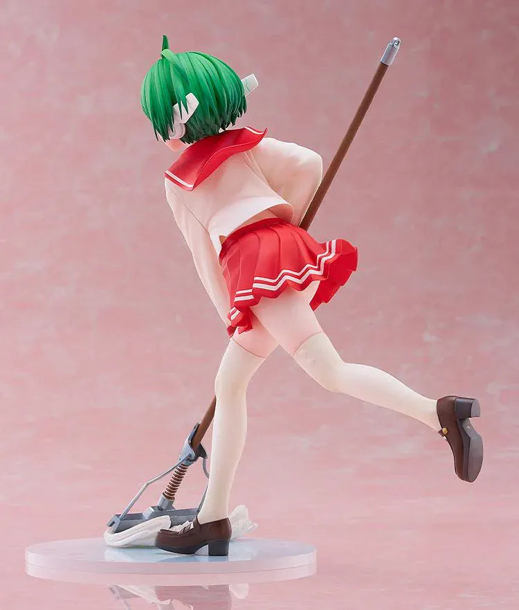 To Heart Multi 1/7 scale figure featuring Multi in her classic school uniform holding a mop in a cheerful cleaning pose