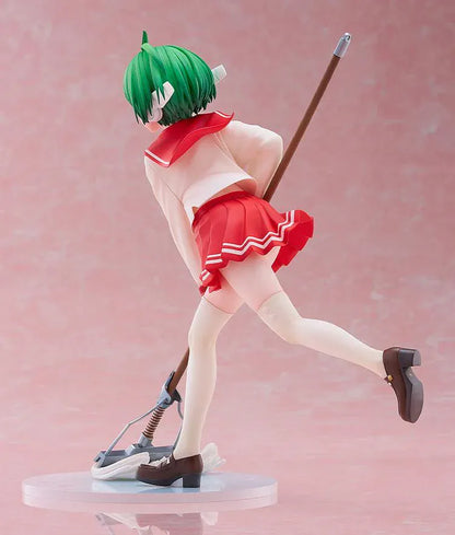 To Heart Multi 1/7 scale figure featuring Multi in her classic school uniform holding a mop in a cheerful cleaning pose
