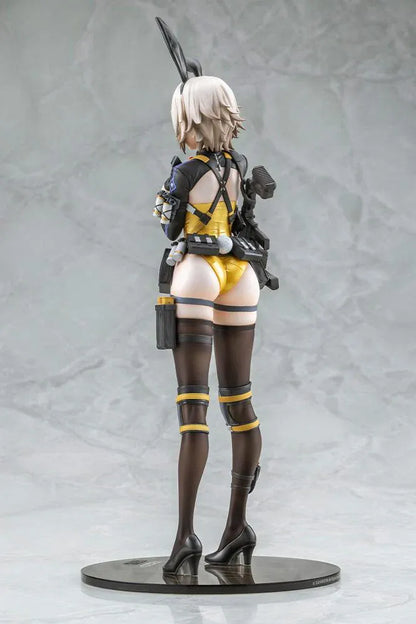 Girls' Frontline 2: Exilium Vector Molotov Bunny Ver. 1/7 scale figure wearing a metallic gold bunny outfit with tactical gear and weaponry.