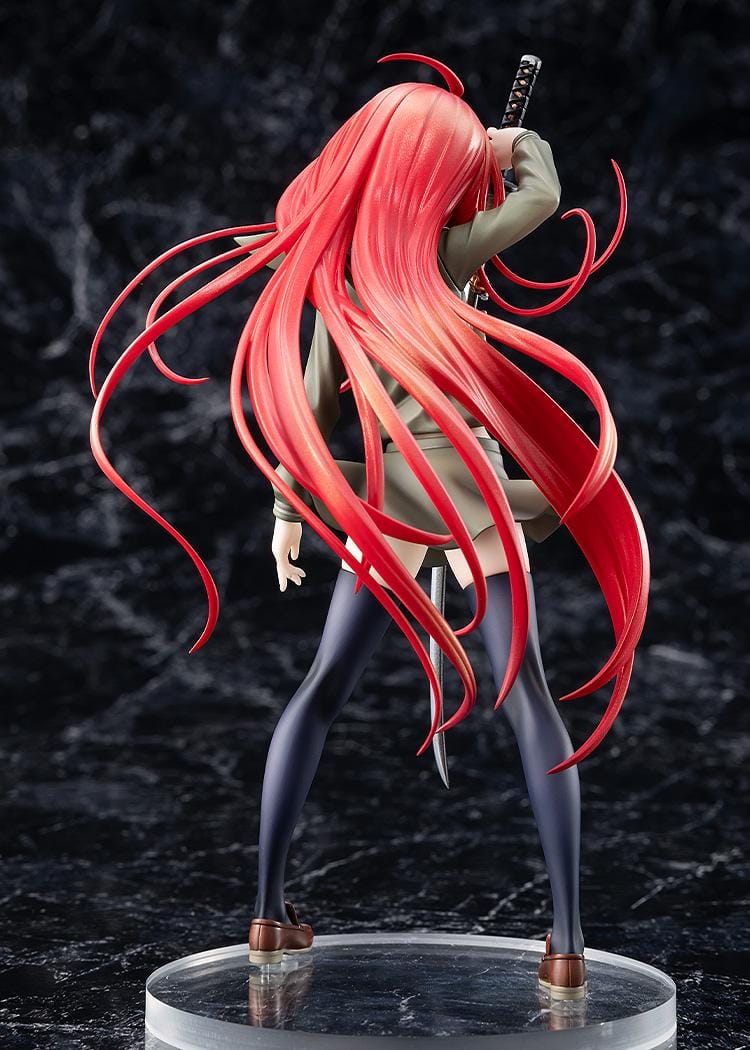 Shakugan no Shana Shana Light Novel Non-scale Figure illustration by Noizi Ito with red hair, school uniform, sword, and confident pose
