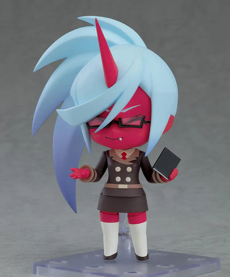 New Panty and Stocking with Garterbelt Nendoroid Kneesocks anime figure with blue ponytail glasses and demon design