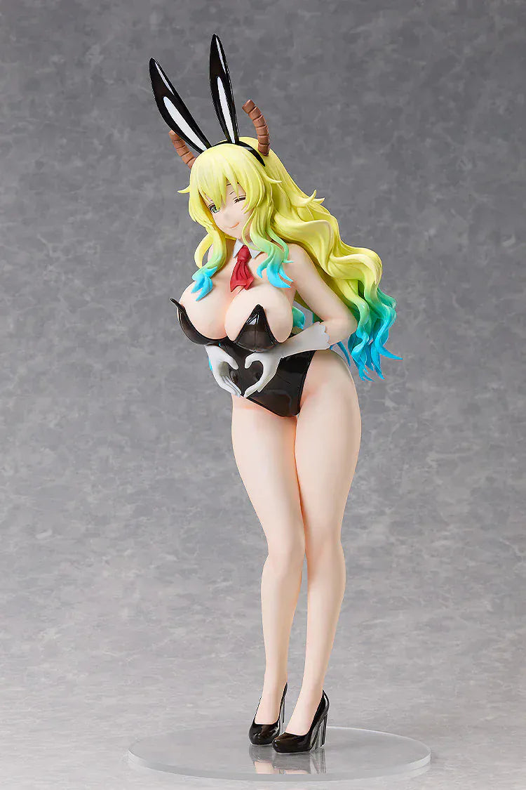 Miss Kobayashi's Dragon Maid Lucoa Bare Leg Bunny Version 1/4 scale anime figure with black bunny suit and long blonde gradient hair