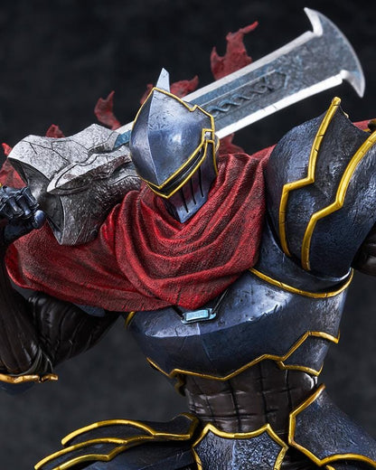Overlord The Holy Kingdom POP UP PARADE SP Momon Figure with dark armor, red cape, and dual greatswords