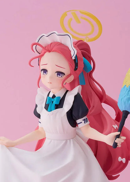 Blue Archive POP UP PARADE Yuzu Maid figure wearing a maid outfit and holding a feather duster