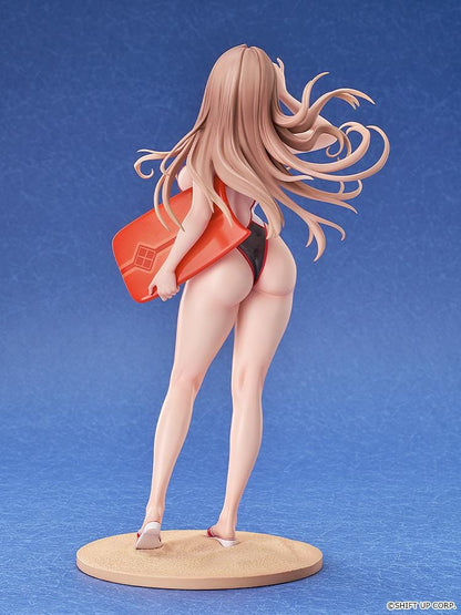 GODDESS OF VICTORY NIKKE Rapi Classic Vacation 1/7 Scale Figure Rerelease in black-and-white swimsuit with sunglasses, float accessory, and beach base