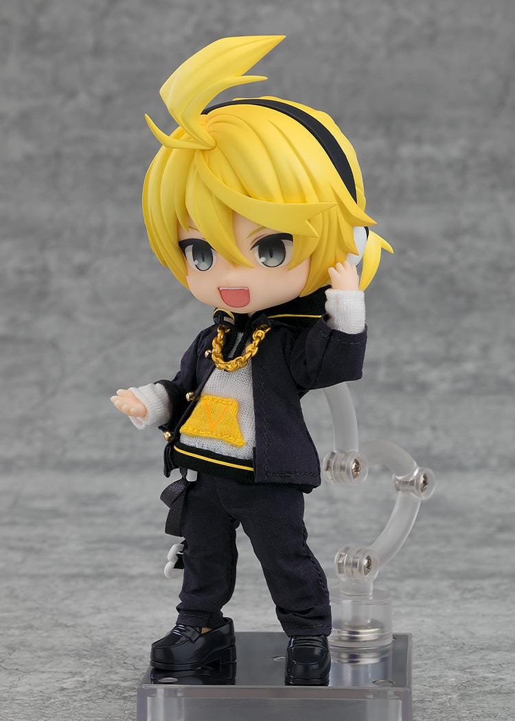 Vocaloid Kagamine Len Nendoroid Doll Bring It On version with black and yellow outfit