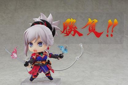 Fate Grand Order Nendoroid Saber Miyamoto Musashi reissue with dual swords and chibi design