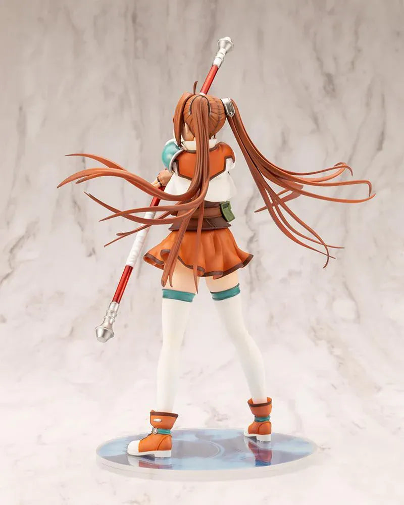 The Legend of Heroes Trails in the Sky Estelle Bright 1/8 Scale Figure holding her staff in a dynamic battle pose