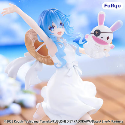 Date A Live V Yoshino Summer Dress figure wearing a flowing white dress while holding Yoshinon