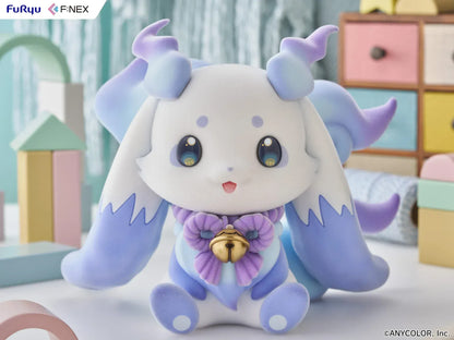 Nijisanji Lunlun 1/2 scale flocked soft vinyl figure featuring pastel colors and bell accessory