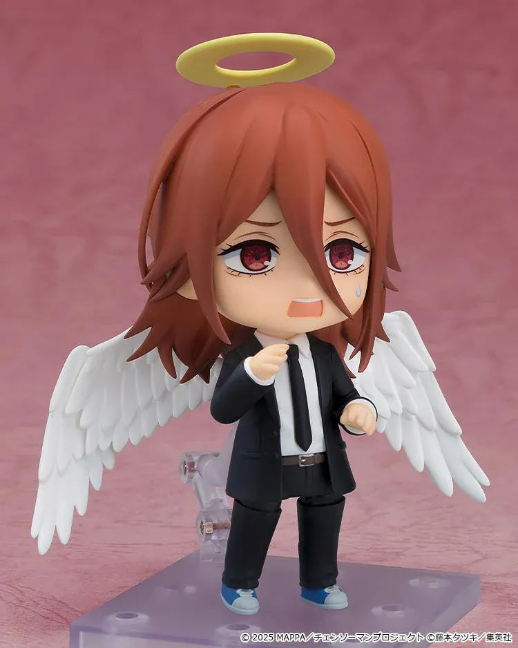 Chainsaw Man The Movie Reze Arc Nendoroid Angel Devil figure featuring Angel Devil with white wings, halo, and Public Safety suit