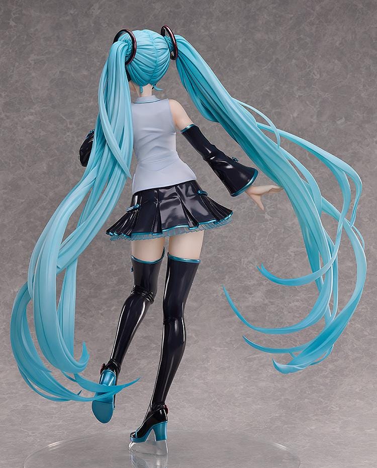 Hatsune Miku V4 CHINESE 1/3 Scale Figure featuring Miku with long teal twin tails, white and black outfit, teal accents, and an elegant display pose.