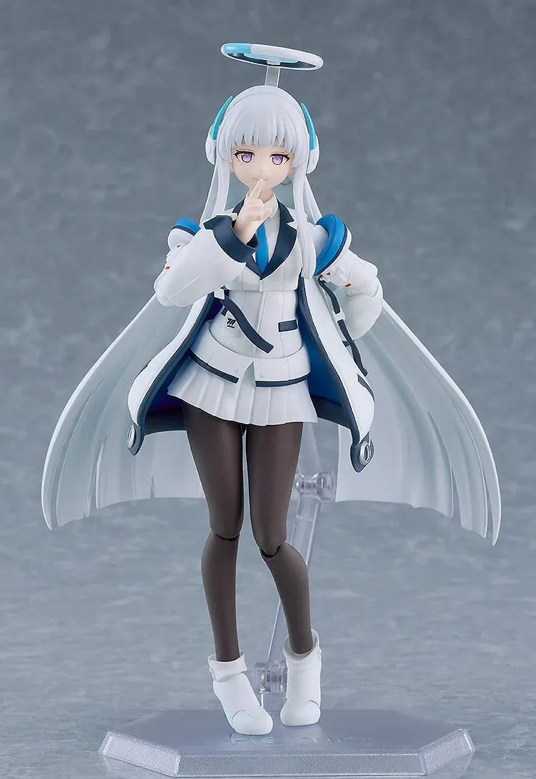 Blue Archive figma Noa Ushio action figure with halo, Millennium Science School uniform, weapon, and accessories