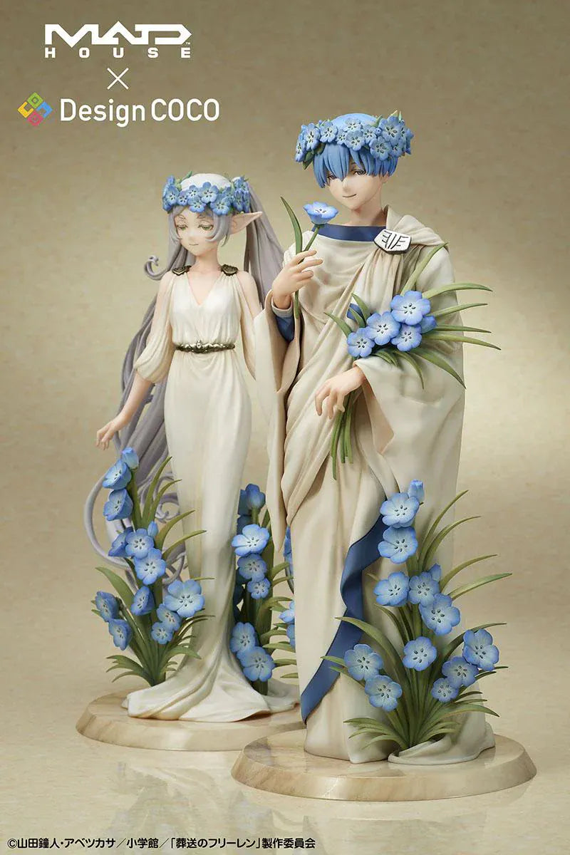 Frieren and Himmel Art Nouveau Style 1/7 Scale Figure Set Beyond Journey’s End MADHOUSE DesignCOCO anime figures with floral bases