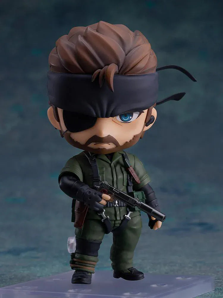 Metal Gear Solid Delta Snake Eater Nendoroid Naked Snake chibi figure with eyepatch and tactical gear