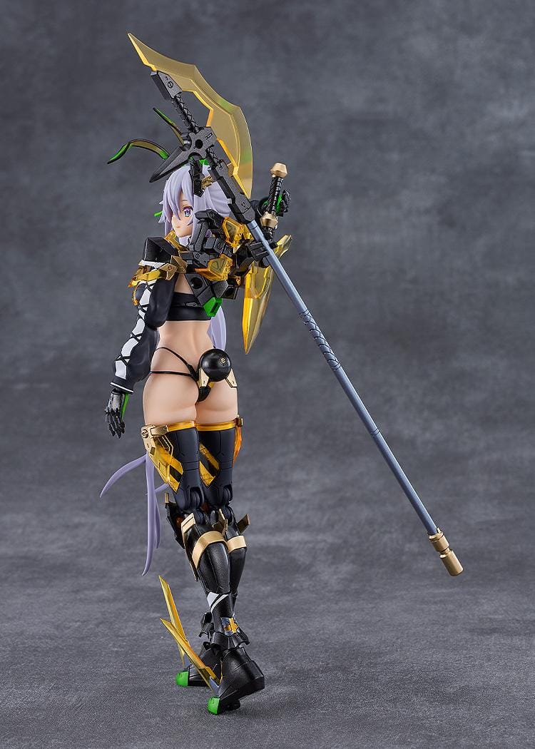 BUNNY SUIT PLANNING figma Silva Barrelline Figure featuring Silva with lavender hair, black-and-gold armored bunny suit, mechanical armor details, and large weapon accessory.