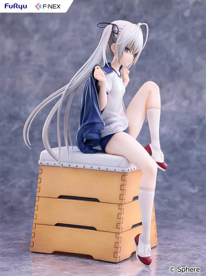 Yosuga no Sora Sora Kasugano Bloomers Ver 1/7 scale figure sitting on wooden vaulting box wearing gym uniform and bloomers.